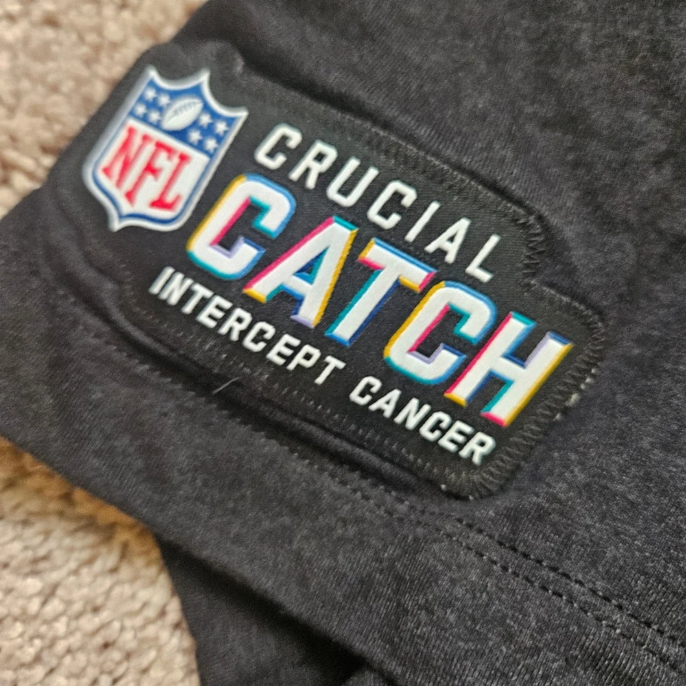 Nike Buffalo Bills Crucial Catch Shirt Black Youth Large Football Cancer NFL